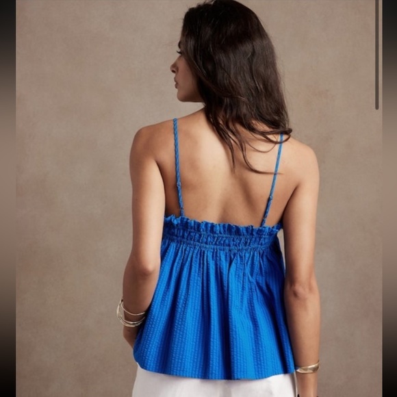 Banana Republic SEERSUCKER CAMISOLE NWT small - Picture 3 of 6